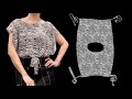 Very easy Rectangle wrap top/shirt cutting and sewing | Even a beginner can make this shirt