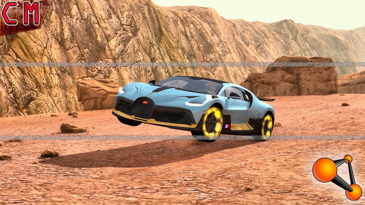 BeamNG Drive Fast Cars on Bumpy roads crashes 