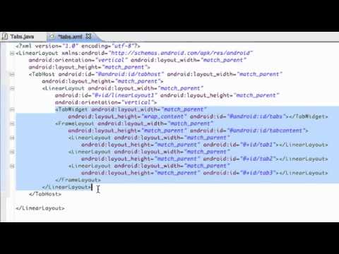 Android Application Development Tutorial   084   Tabs setup with TabHost