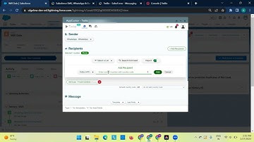 Twilio for Salesforce - Send SMS/WhatsApp messages