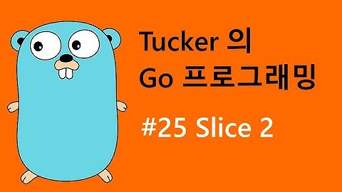 컴맹을 위한 Go 언어 기초 프로그래밍 강좌 25 - Slice 를 slice 해보자