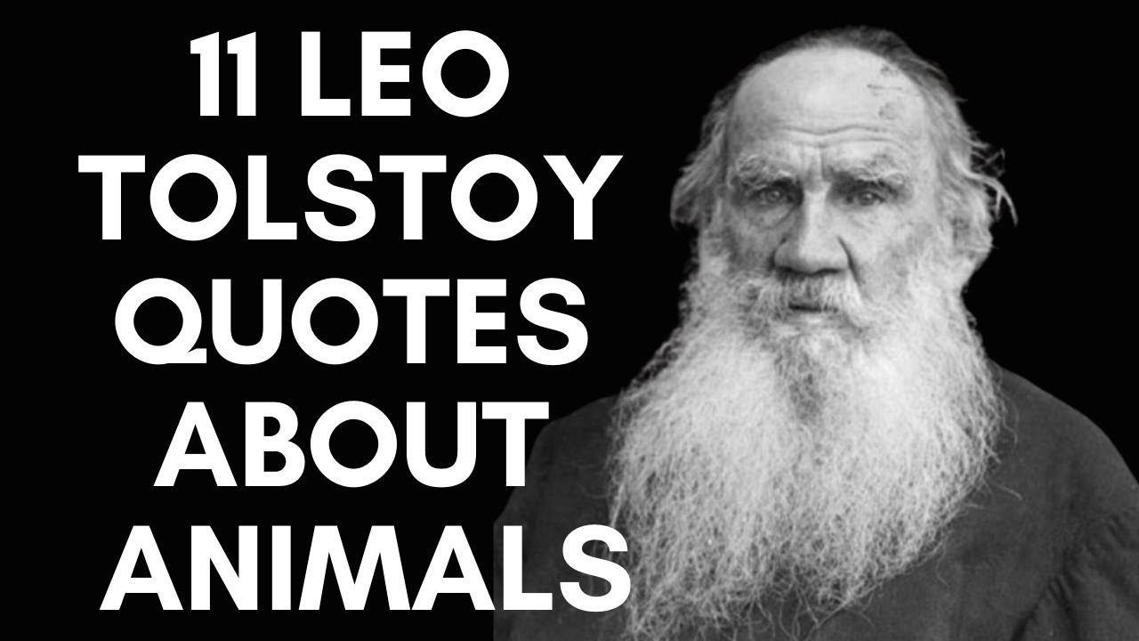 11 Leo Tolstoy Quotes About Animals YouTube