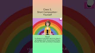 Class 3,English,Short Composition : Yourself,#class #three #short #composition #yourself #myself