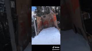 Insane at home ski jump DIY BUILD