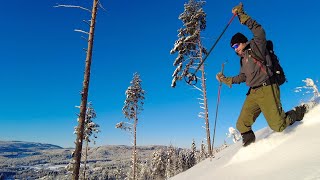 Telemark skiing