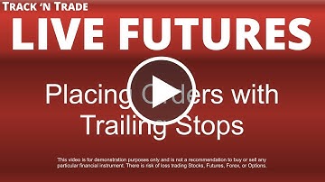 Futures - Placing Orders with Trailing Stops