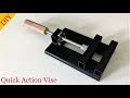 Make a Quick Action Drill Press Vise // Sütunlu Matkap Mengenesi Yapımı