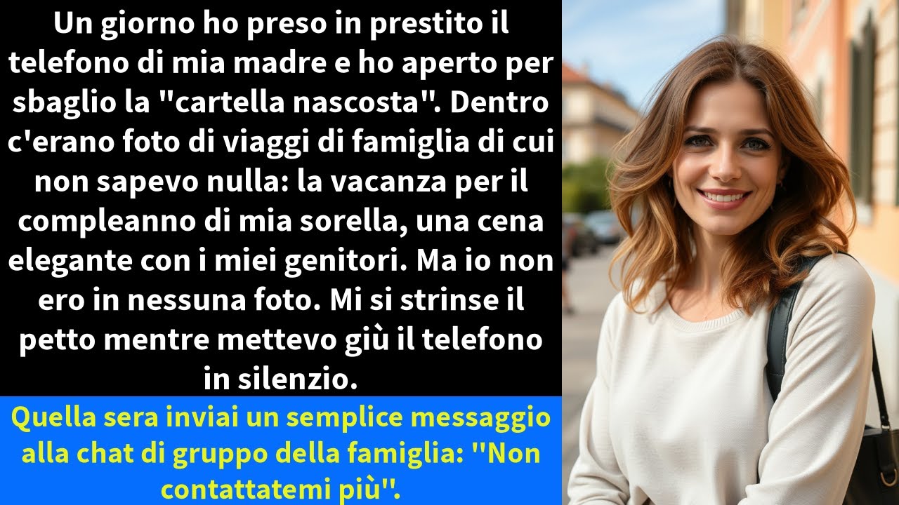 Un giorno ho preso in prestito il telefono di mia madre e ho aperto per sbaglio la