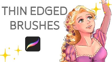 HOW TO MAKE THE ENDS OF YOUR BRUSH THIN: PROCREATE TUTORIAL