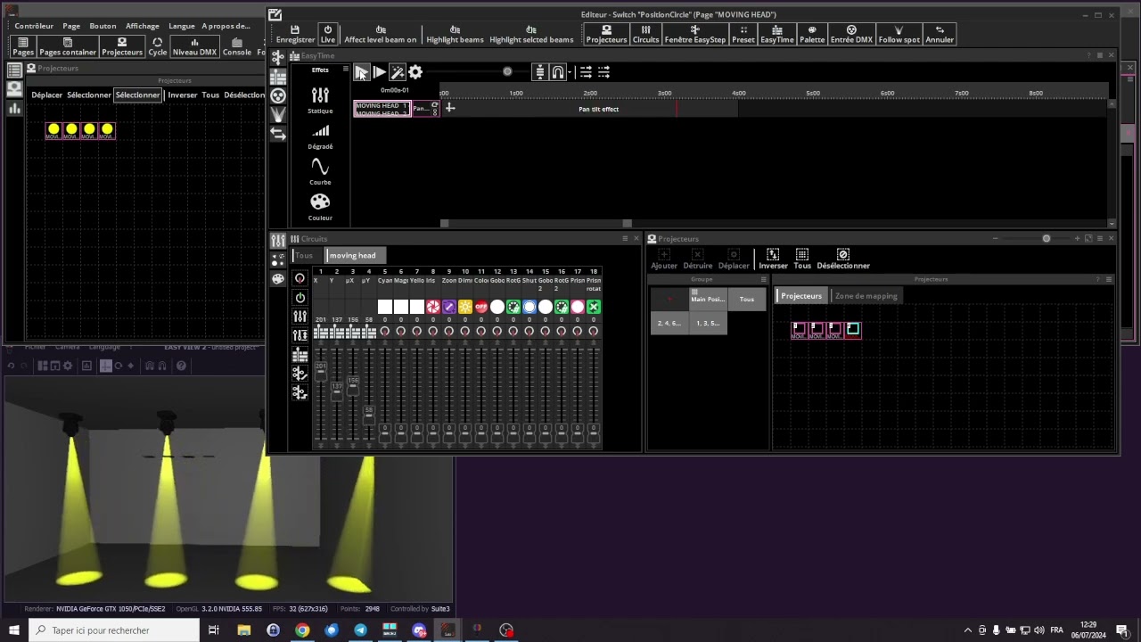 SS3 Démo mouvements et repositionnement