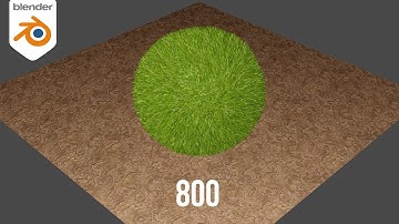 Blender 3D Grass Simulation Test || Hair Particles Simulation