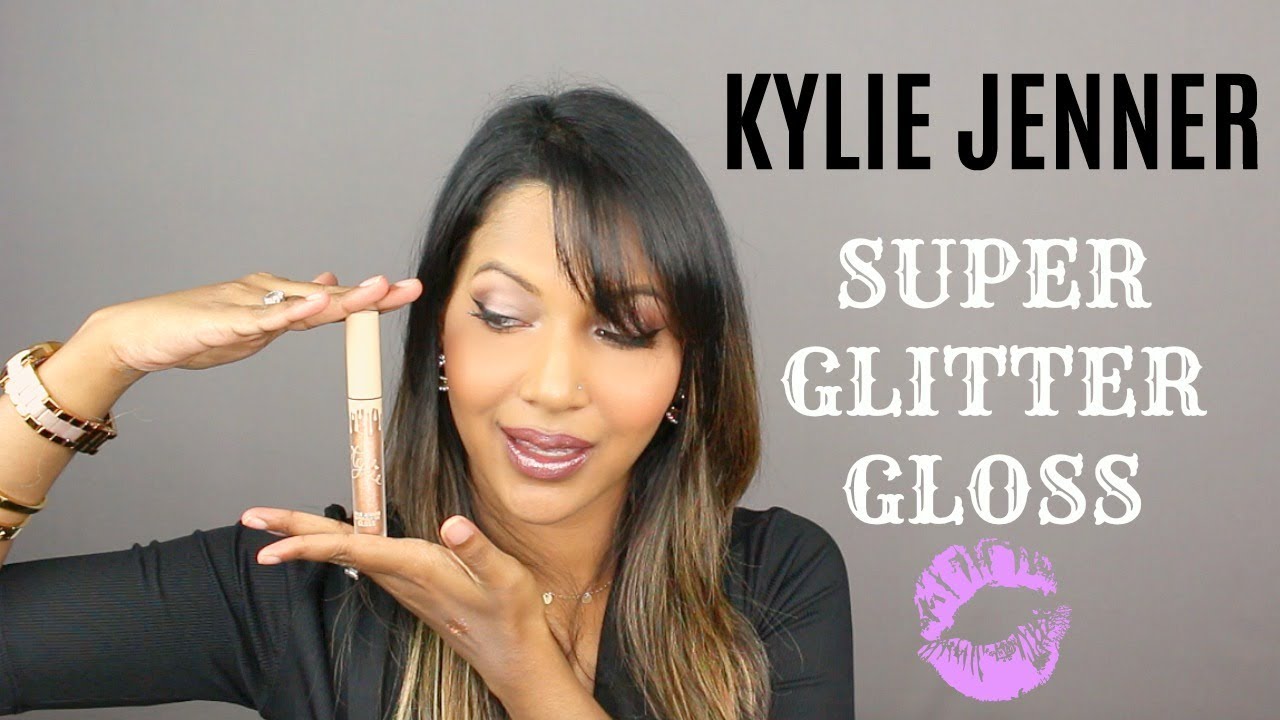 Kylie Jenners Super Glitter Gloss Swatch Jana Kup Youtube
