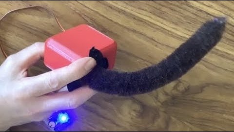 Servo driven animatronic tail Part 2: Version 3 with flocked latex cover completed! #animatronic