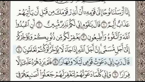 اخر سورة المعارج واول سورة نوح الصفحة 570 الشيخ محمد صديق المنشاوي