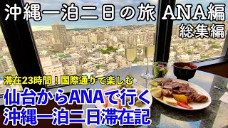 【沖縄旅行】沖縄一泊二日の旅 ANA編 総集編 〜仙台からANAで行く沖縄一泊二日滞在記〜 【滞在23時間！国際通り・ハイアットリージェンシー那覇沖縄・波上宮・壺屋やちむん通り】