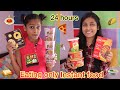 Eating only instant food  24 hours challenge
