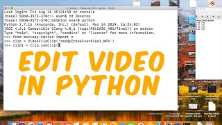 Edit A Video In Python (free)