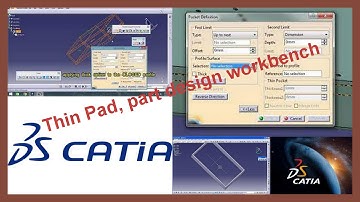 Thin Pad| Part Design Workbench| CATIA V5|#catiav5r20 #shorts #ytshorts #catiatutorials #catia