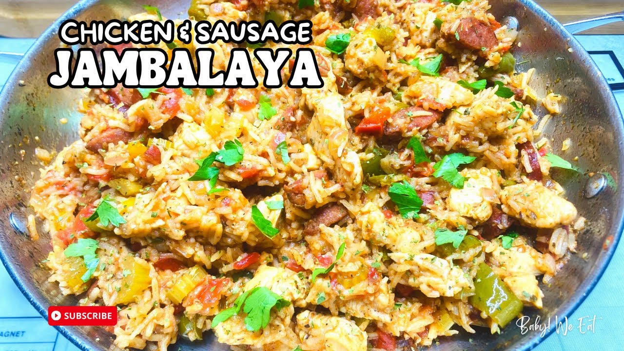 Cajun Chicken & Sausage Jambalaya YouTube