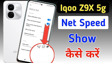 Iqoo Z9x 5g net speed show/Iqoo Z9x 5g me net speed kaise dekhe/Iqoo Z9x network setting