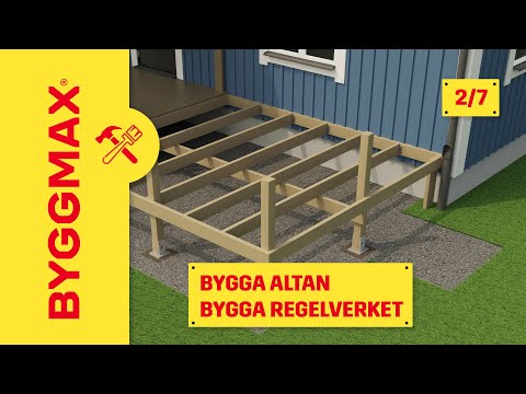 Byggmax tipsar, bygga altan (del 2 bygga altanens stomme ...