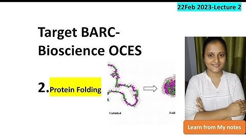 Protein folding via Molten Globule for BARC OCES Biochemistry #scientist