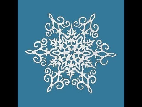 Вырезаем снежинки. Cut snowflakes - YouTube