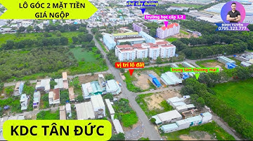 Chính chủ gửi bán lô góc đẹp giá nằm trên đường 23A và 15A thuộc gđ1_KDC Tân Đức_Đức Hòa_Long an