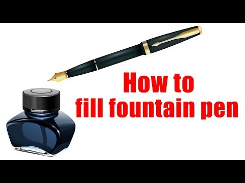 Linda -  How to fill a fountain pen using a piston or converter or cartridge.