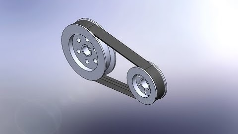 V Belt drive Design and Assembly in Solidworks | Solidwork Animation