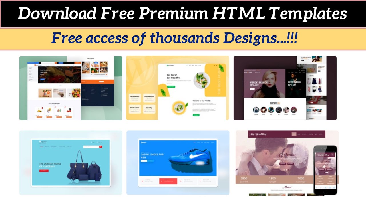 template html ฟรี  2022  how to Download Free Html templates and themes