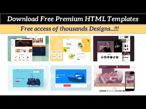 how to Download Free Html templates and themes