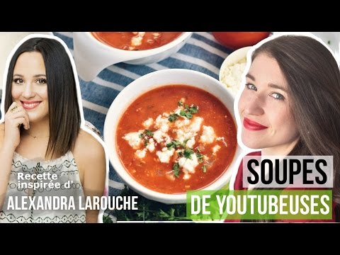 soupe-tomate-&-nouilles-protéinée:-alexandra-larouche-|-soupes-prÉfÉrÉes-de-youtubeuses