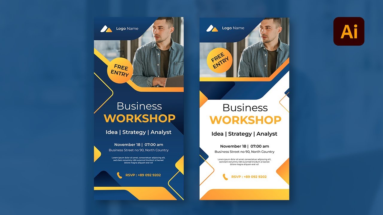 Business Workshop Vertical Banner Design In Adobe Illustrator YouTube business-workshop-vertical-banner-design-in-adobe-illustrator-youtube