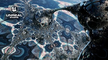 FPV Drone flight through 3D Fractals - Unreal Engine 5
