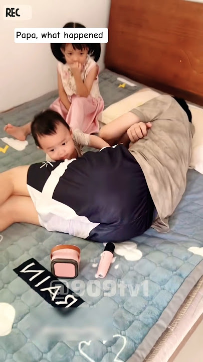 Papa, what happened 😢 . #funny #baby