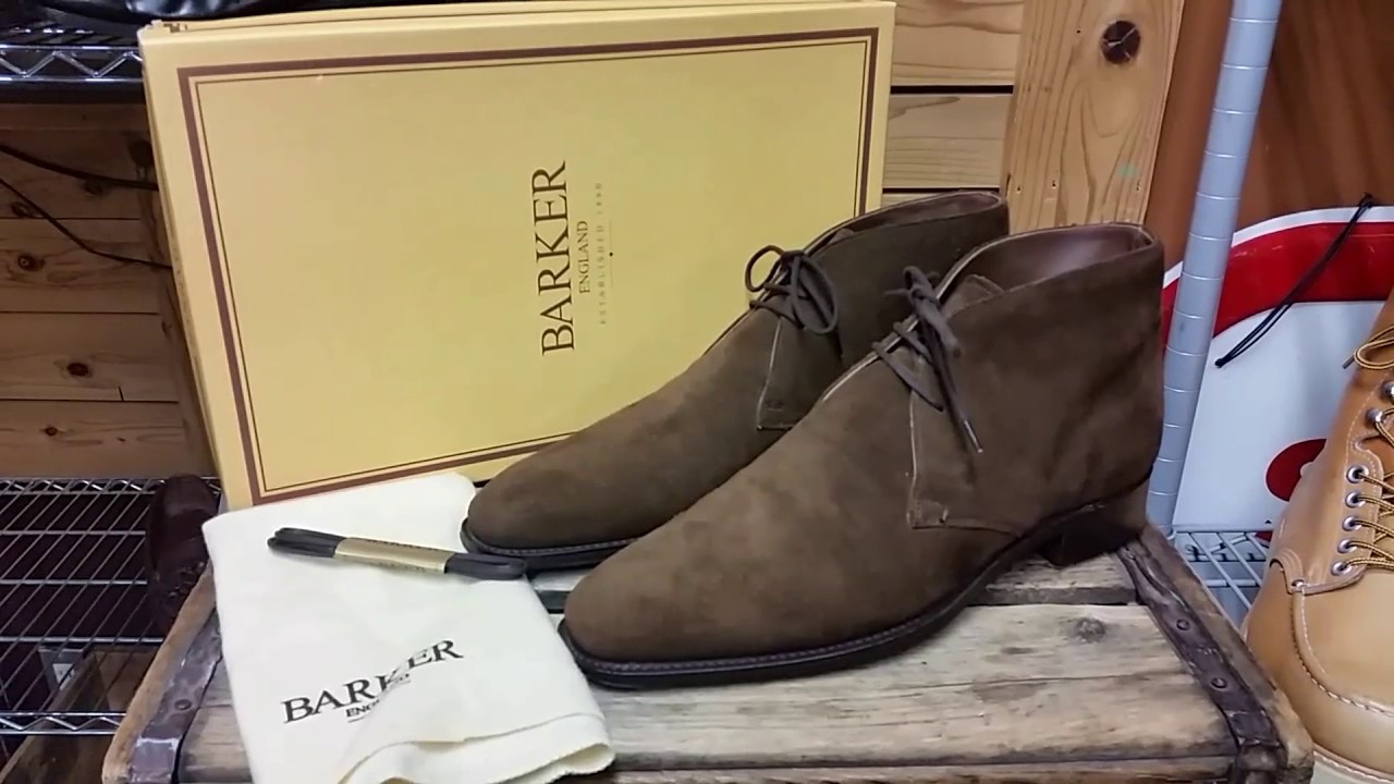 超美品！【Barker】バーカーイギリス製のスナッフスエード チャッカブーツSnuff Suede Chukka Bootsバーカー