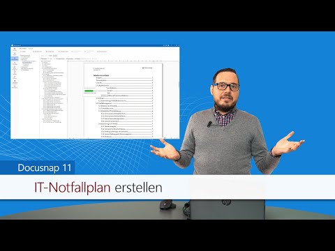 Docusnap 11 Video-Tutorial: IT-Notfallplan erstellen