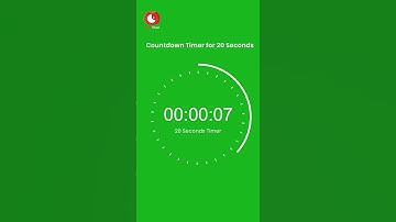 20 Seconds Digital Countdown Green Timer. #shorts #tiktok #timer #countdown #nocopyright #tik