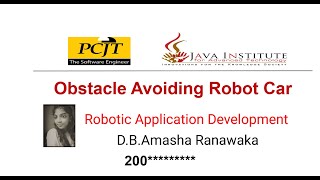 Obstacle Avoiding Robot Car | Java Institute | PCJT Software Engineering