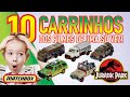 COMPREI 10 CARROS DOS FILMES JURASSIC PARK! OPENBOX MATCHBOX REVIEW