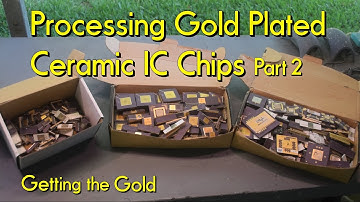 Gold Recovery From Kilos Of Ceramic IC Chips pt 2 #gold #goldrecovery #scrap #ewaste #electronics