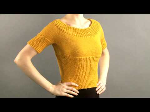 #28 Scoop-Neck Top, Vogue Knitting Holiday 2008