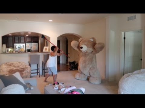 Huge Teddy Bear Prank On Grandma Youtube