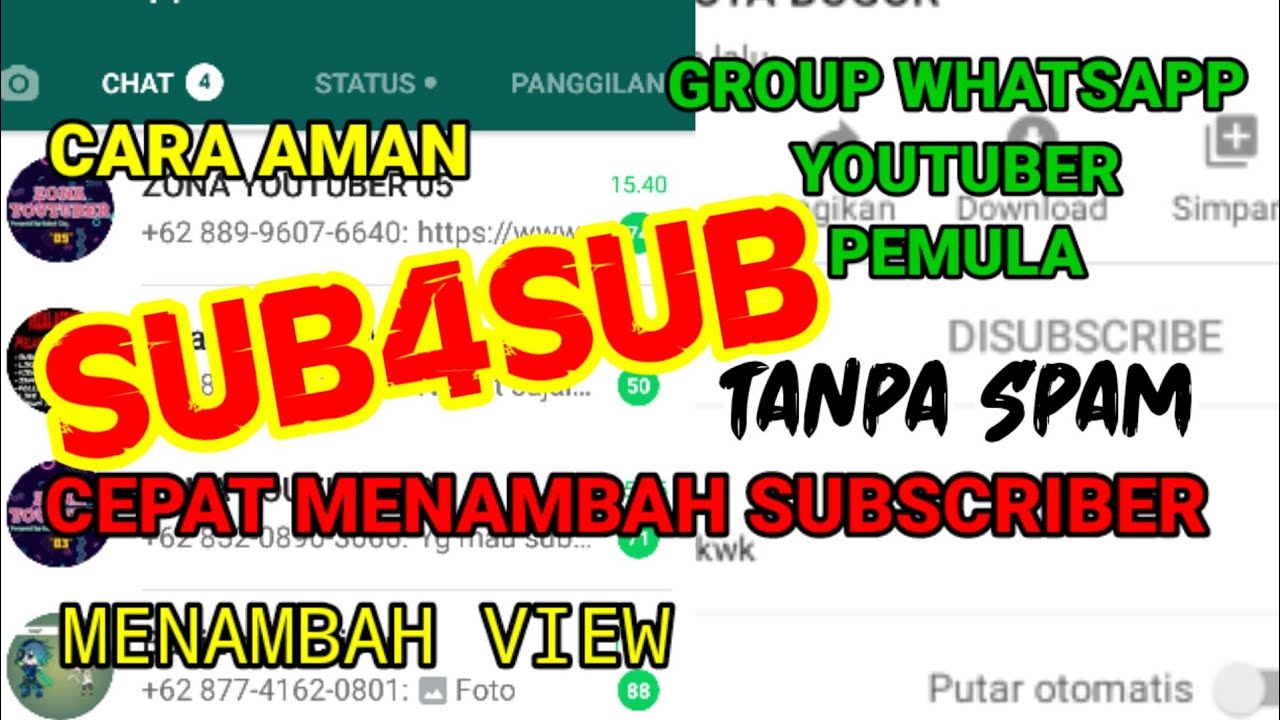 GRUP WA YOUTUBER PEMULA 2020 , yang mau bergabung link ada di deskripsi - YouTube