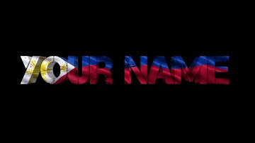 #Kinemaster How to Create Flag with your name #PhilippineFlagwithname