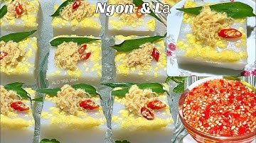 BÁNH ĐÚC MẶN Chà Bông- Công thức chung làm Bánh Đúc Miền Tây- Steamed Cake