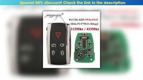 Must Buy jingyuqin 315/434Mhz 5WK49243 Remte Key 5 BTN Fob For Jaguar XF XFR XK XKR X-TYPR S-TYPE 2