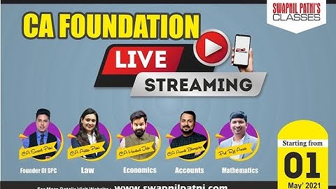 SPC Launching new batches and video classes For CA Foundation -Nov 21| live streaming|OTT| PD