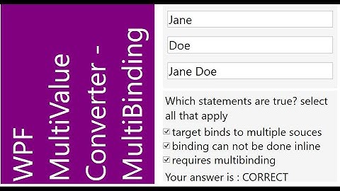 WPF  iMultiValueConverter & MultiBinding | Part 2 | IMultiValueConverters in WPF